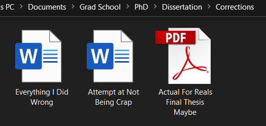 How I Learned to Stop Procrastinating and Do My PhD Corrections